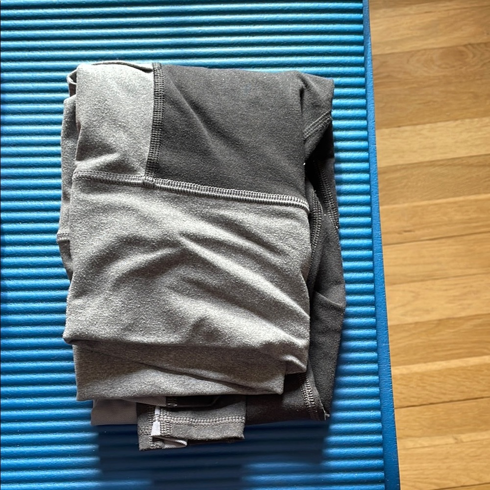 Gray and Dark Gray Leggings